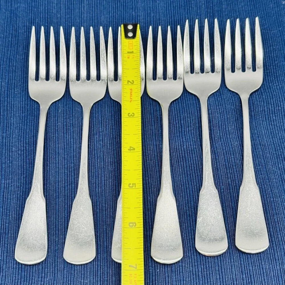 Oneida Colonial Boston Minute Man Stainless Salad Fork 6.75 inch‎ Lot of 6